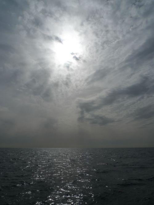 magnificent sky sailing on open waters clouds