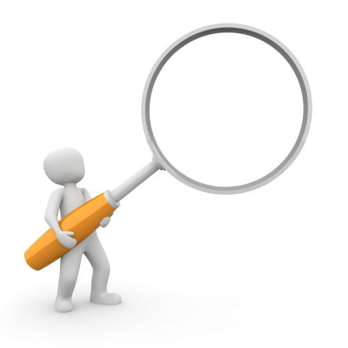 magnifying glass search to find