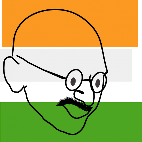 mahatma gandhi flag indian