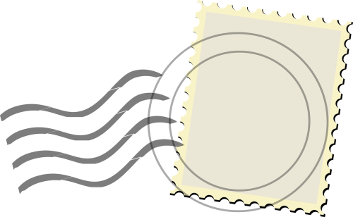 mail stamp template