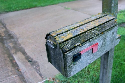 mail  mailbox  wood