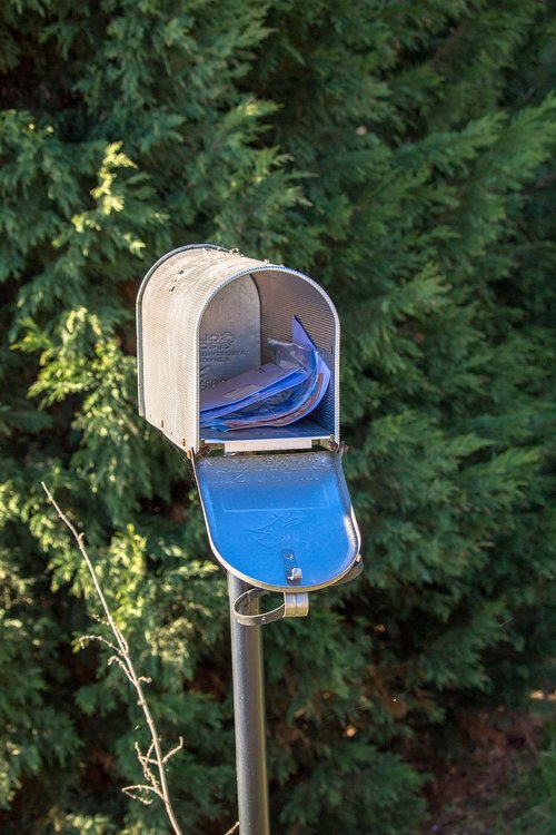 mailbox  post  metal