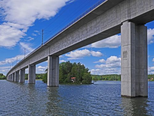 mälaren lake railway bridge