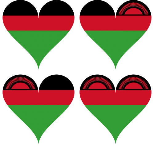 malawi south east africa flag