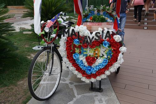 welcoming sign malaysia bike