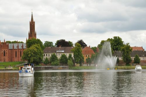 malchow city lake klosterkirche
