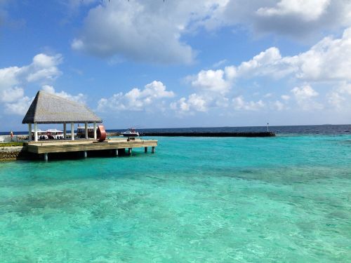 maldives water villa sea