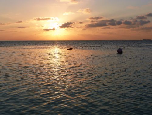 maldives sunset sun