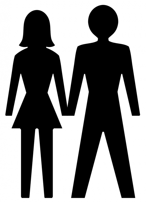 male female silhouette