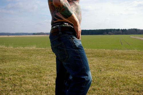 male tattooed upper body