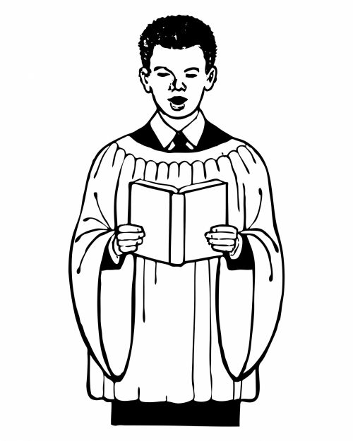 Male Choir Singer Clipart