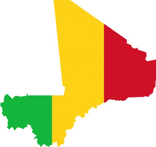 mali flag map