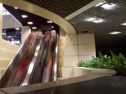 mall escalator lifestyle
