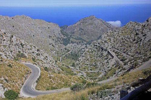 mallorca  mountain road  road