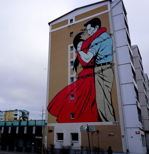 malmö  mural  building