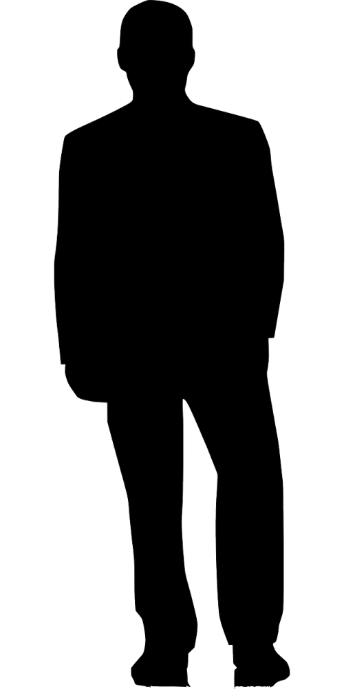 man silhouette human