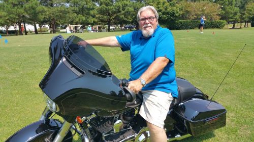 old man motorcycle harley davidson