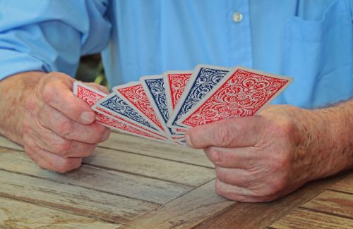 man card game playing cards