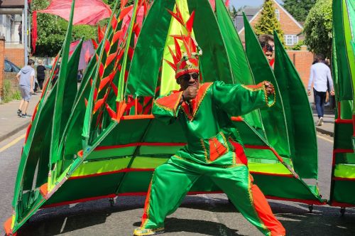 man carnival green