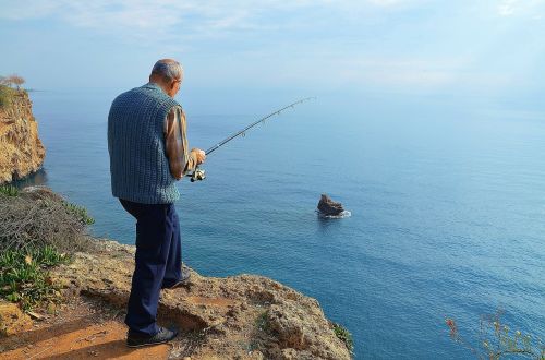 man fishing fisherman