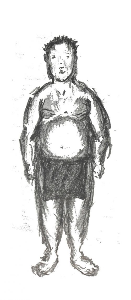 man belly person