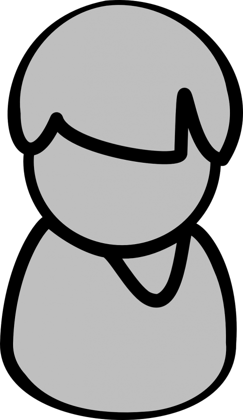 man avatar grey