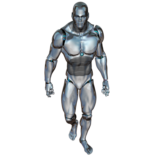 man walking robot