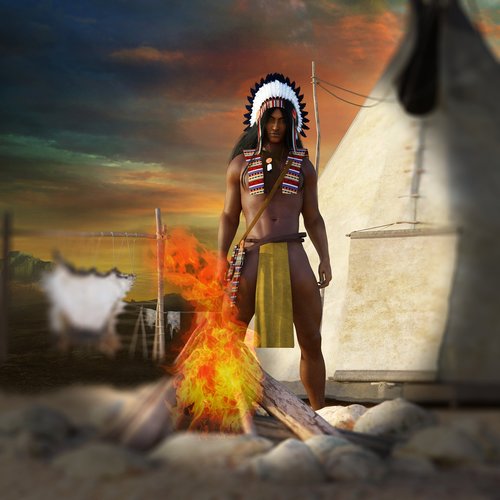 man  indians  wild west