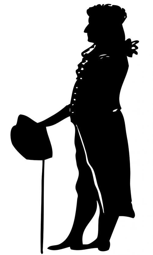 man silhouette shadow