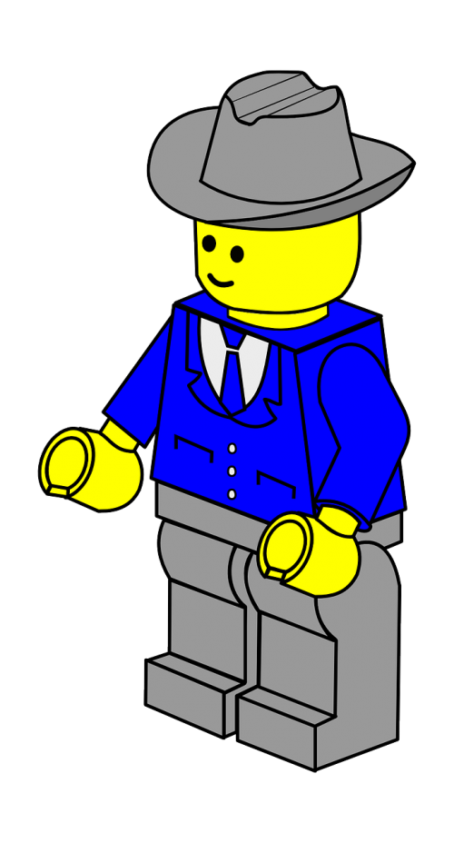 man hat lego