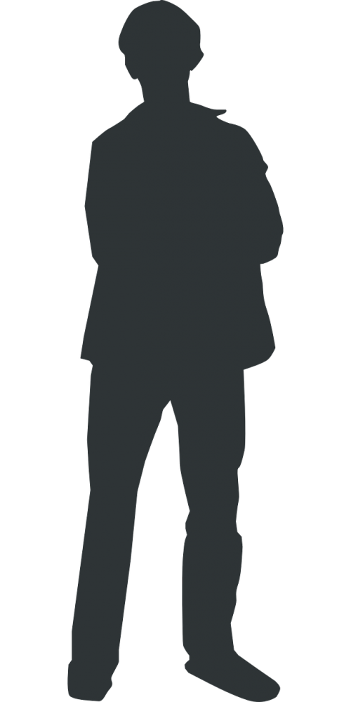man silhouette person