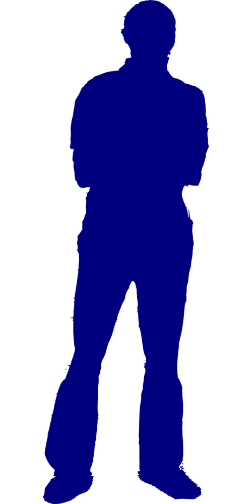 man silhouette standing