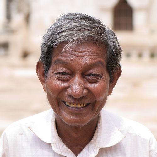 man myanmar happy