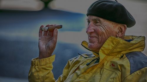 man cigar yellow