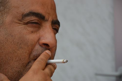 man mediterranean smoking