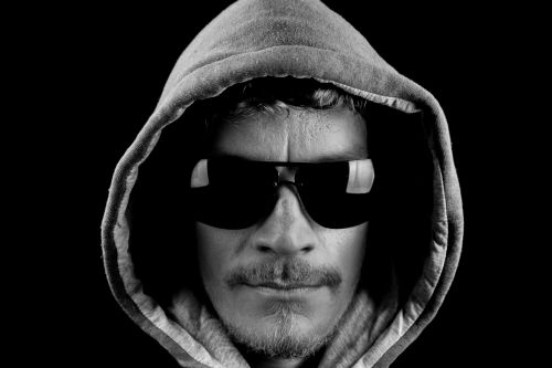 Man With Hoodie And Sunglasses