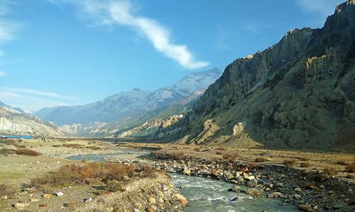 manang nepal landscape nepal mountain