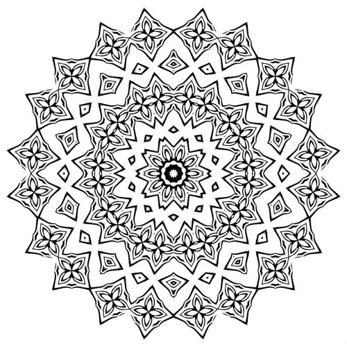 mandala adult coloring color