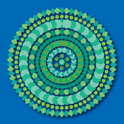 mandala swirl geometric