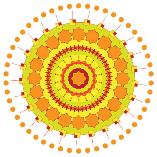mandala swirl geometric