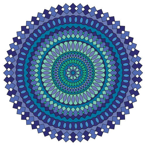 mandala swirl geometric