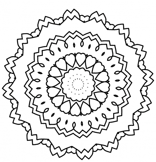 mandala drawing coloring book