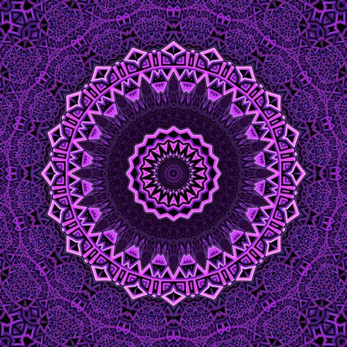 mandala purple mandalas