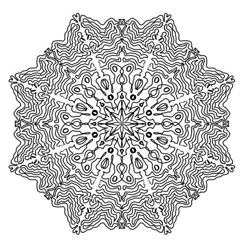 mandala drawing unique