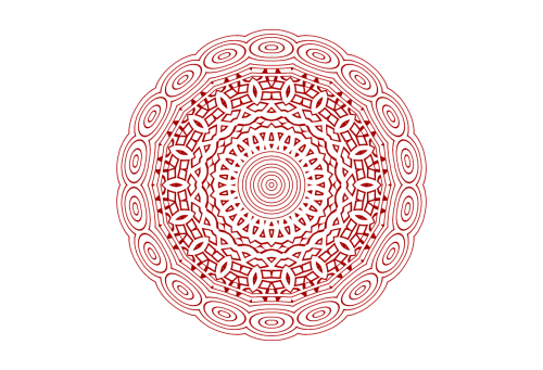 mandala pattern round
