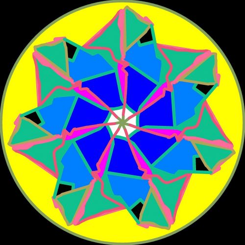 mandala wheel pattern