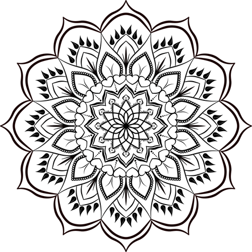 mandala  pattern  flower