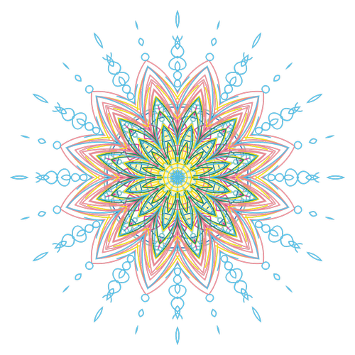 mandala  colorful  geometric