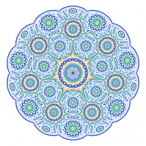 mandala geometric round