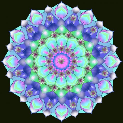 Mandala With Flowers
